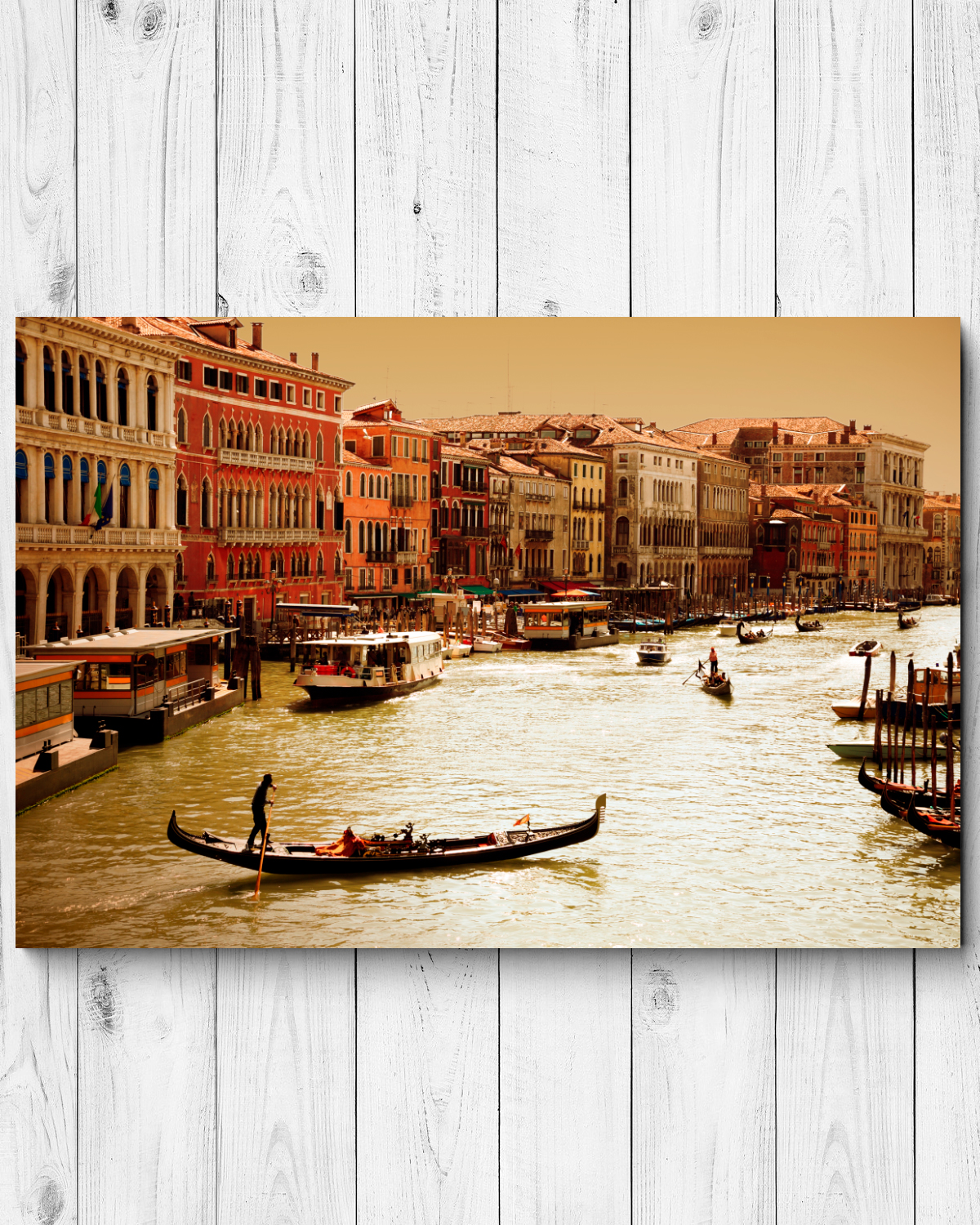 Картина на холсте 90x60 см, "Венеция Гранд-канал", ПринтДекор, PR-PH-258